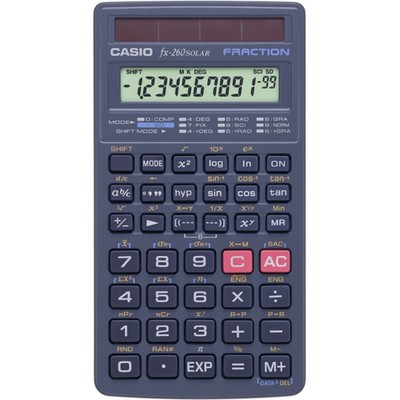 Casio, FX260SLR, SolarScientific Calculator, Black - Part Number: 7201-00101