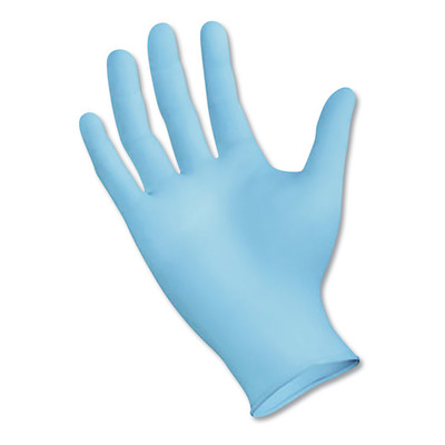 Boardwalk Disposable Examination Nitrile Gloves, Small, Blue, 5 mil, 100/Box - Part Number: 7301-00303