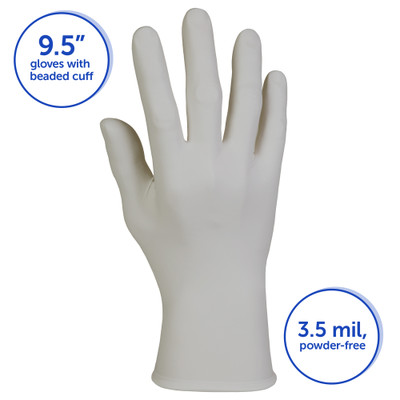 Kimberly-Clark Professional Sterling Nitrile Exam Gloves, Powder-free, Gray, 242 mm Length, Small, 200/Box - Part Number: 7301-00451
