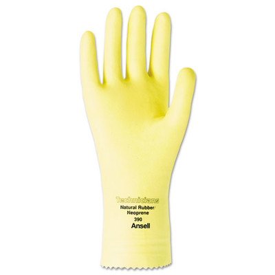 Ansell Technicians Latex/Neoprene Blend Gloves, Size 7, 12 Pairs - Part Number: 7301-01204
