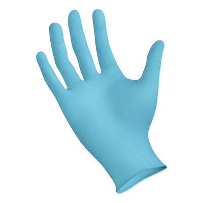Boardwalk Disposable General-Purpose Nitrile Gloves, Medium, Blue, 4 mil, 100/box - Part Number: 7301-01305