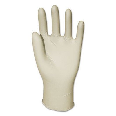 Boardwalk Disposable Vinyl Gloves, 4 mil, Cream, X-Large, Powder-Free, 100/Box - Part Number: 7301-04302