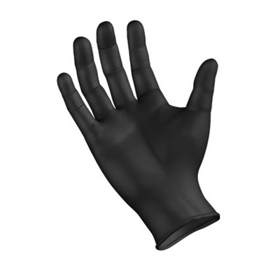 SemperForce Nitrile Exam Gloves, Black, 2X-Large, 90/Box - Part Number: 7301-05651
