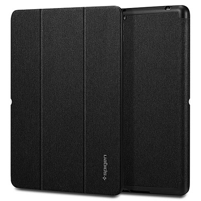 Spigen Urban Fit Tablet Case, For Apple iPad Tablet(10.2 in),Scratch Resistant, Polycarbonate, Fabric, MicroFiber, Black - Part Number: 8002-50118