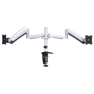 Dual Desktop Monitor Mount, Counterbalance, Pole Style for 13 to 27 inch monitors - Part Number: 8212-50010