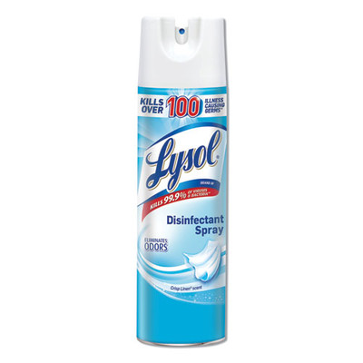 Lysol Disinfectant Spray, Crisp Linen Scent, 19oz Aerosol - Part Number: 8301-00127