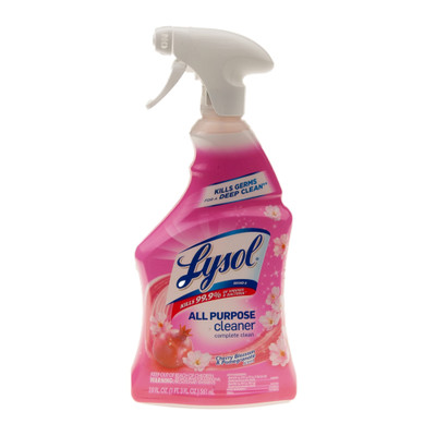 Case of 6 - Lysol Ready-to-Use All-Purpose Cleaner, Cherry Blossom and Pomegranate, 19 oz, Spray Bottle - Part Number: 8301-00142CT