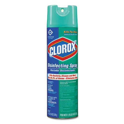 Clorox Disinfecting Spray, Fresh, 19oz Aerosol - Part Number: 8301-00204