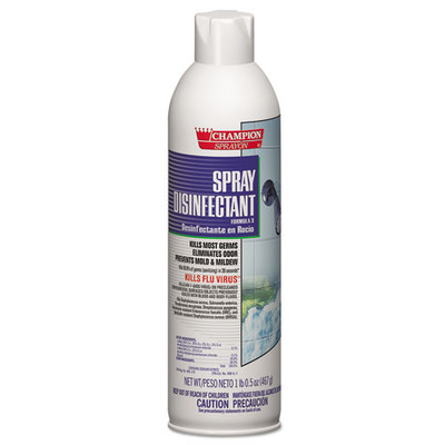 Case of 12 - Champion Sprayon Spray Disinfectant, 16.5oz - Part Number: 8301-00551CT
