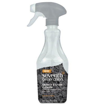 Seventh Generation Natural Granite & Stone Cleaner, Mandarin Orange, 18 oz Spray Bottle - Part Number: 8301-02701