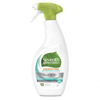 Seventh Generation Professional Disinfecting Bathroom Cleaner, Lemongrass Citrus, 32 oz Spray Bottle - Part Number: 8301-07701
