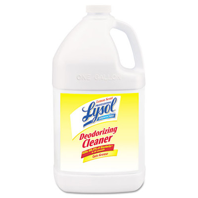 Case of 4 - Lysol Disinfectant Deodorizing Cleaner Concentrate, 1 gal Bottle, Lemon - Part Number: 8302-00115CT