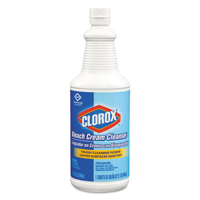 Case of 8 - Clorox Bleach Cream Cleanser, Fresh Scent, 32 oz Bottles - Part Number: 8302-00202CT