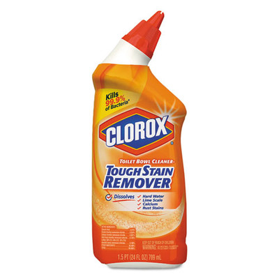 Clorox Toilet Bowl Cleaner, Tough Stain Remover, 24oz Bottle - Part Number: 8302-02104