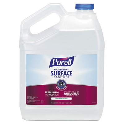 Case of 4 - Purell Foodservice Surface Sanitizer, Fragrance Free, 1 gal Bottle - Part Number: 8302-02153CT