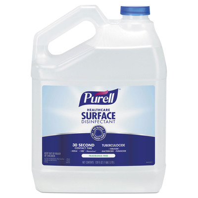 Case of 4 - Purell Healthcare Surface Disinfectant, Fragrance Free, 128 oz Bottle - Part Number: 8302-02155CT