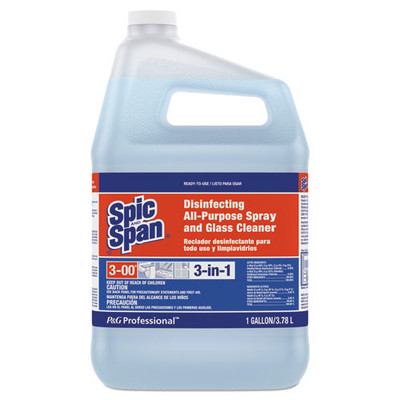 Spic N Span Disinfecting All-Purpose Spray & Glass Cleaner, Fresh Scent, 1 Gal Bottle - Part Number: 8302-02303