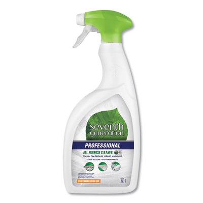 Seventh Generation All-Purpose Cleaner, Free and Clear, 32 oz Spray Bottle - Part Number: 8302-02702