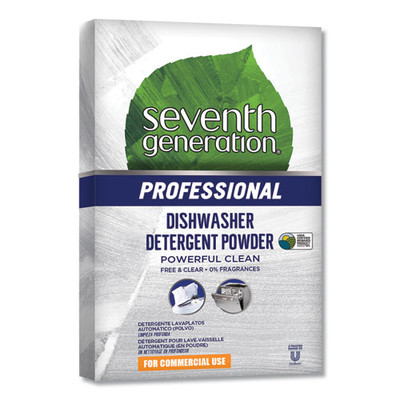 Seventh Generation Automatic Dishwasher Powder, Free and Clear, Jumbo 75oz Box - Part Number: 8302-03704