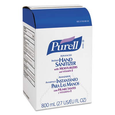 Purell Advanced Hand Sanitizer Gel Refill, Bag-in-Box, 800 ml - Part Number: 8304-06150