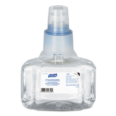 Purell Advanced Hand Sanitizer Green Certified Refill, For LTX-7, 700 mL, Fragrance-Free - Part Number: 8304-06183