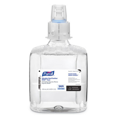Purell Education Foam Hand Sanitizer, 1200 mL Refill for Purell CS4 Dispensers - Part Number: 8304-06187