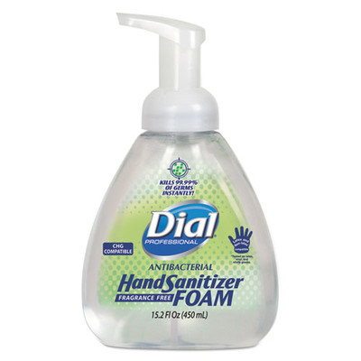 Dial Professional Antibacterial Foaming Hand Sanitizer, 15.2 oz Pump Bottle - Part Number: 8304-06210