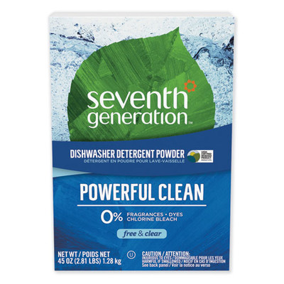 Seventh Generation Natural Laundry Detergent Packs, Powder, Unscented, 45 Packets/Pack - Part Number: 8305-05701