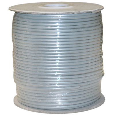 Bulk Phone Cord, Silver Satin, 28/4 (28 AWG 4 Conductor), Spool, 1000 foot - Part Number: 8604-1000F-28