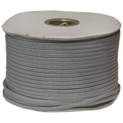 Bulk Phone Cord, Silver Satin, 26/6 (26 AWG 6 Conductor), Spool, 1000 foot - Part Number: 8606-4500S