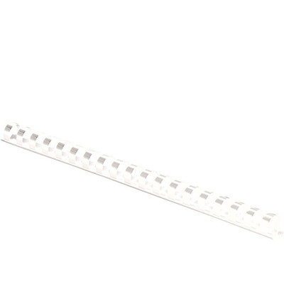 Fellowes Binding Comb, Plastic, 3/8in, White, 100PK - Part Number: 8701-00112