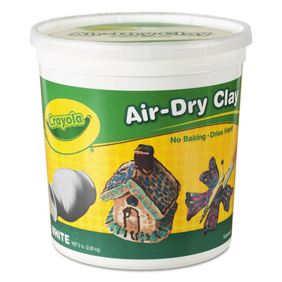 Crayola Air-Dry Clay, White, 5 lb - Part Number: 9005-20311