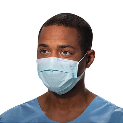 Kimberly-Clark Professional Procedure Mask, Pleat-Style w/Ear Loops, Blue, 500/Carton - Part Number: 9307-00405