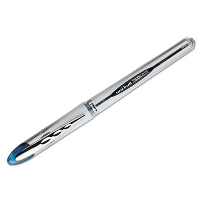 Uni-ball VISION ELITE Stick Roller Ball Pen, 0.8mm, Blue-Black Ink, White/Blue Black Brl - Part Number: 9312-00203