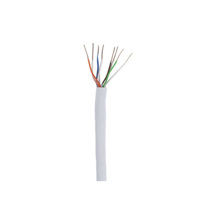 Comzon® Cat6 White Copper Ethernet Cable, Solid, UTP (Unshielded Twisted Pair), POE & TAA Compliant, Pullbox, 500 foot - Part Number: C2043