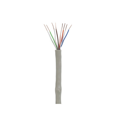 Comzon® Cat6 Gray Copper Ethernet Cable, Solid, UTP (Unshielded Twisted Pair), POE & TAA Compliant, Pullbox, 500 foot - Part Number: C2044