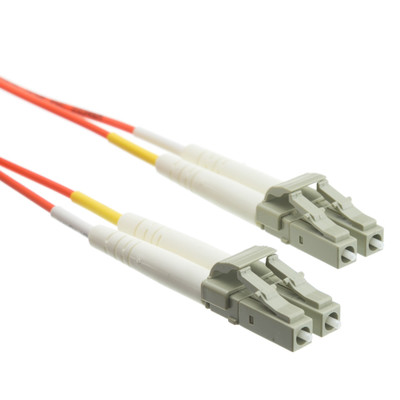 LC/LC OM2 Multimode Duplex Fiber Optic Cable, 50/125, 1 meter (3.3 foot) - Part Number: LCLC-11001