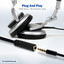 3.5mm Stereo + Mic Extension Cable, 3.5mm TRRS Male to 3.5mm Female, TRRS Mic Cable 6 foot - Part Number: 10A1-40206