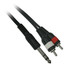 1/4 Inch Stereo Male (TRS) to dual RCA male(left and right channel), 6 foot - Part Number: 10A1-64106