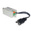 Active Video Balun, Female BNC Connector to Bare Wire Terminals, Camera Side - Part Number: 10B1-01210