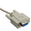 Null Modem Cable, DB9 Male to DB9 Female, UL rated, 8 Conductor, 6 foot - Part Number: 10D1-20206