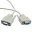 Null Modem Cable, DB9 Female, UL rated, 8 Conductor, 6 foot - Part Number: 10D1-20406
