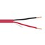 Fire Alarm / Security Cable, Red, 18/2 (18 AWG 2 Conductor), Solid, FPLR, Pullbox, 500 foot - Part Number: 10F5-02712TF