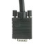 SVGA Cable, Black, HD15 Male, Coaxial Construction, Double Shielded, 1 foot - Part Number: 10H1-20101NF