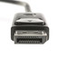 DisplayPort v1.2 Video Cable, 17.28 Gbit/s Data Rate for up to 4k@75Hz, DisplayPort Male, 10 foot - Part Number: 10H1-60110