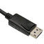 DisplayPort v1.2 Video Cable, 17.28 Gbit/s Data Rate for up to 4k@75Hz, DisplayPort Male, 15 foot - Part Number: 10H1-60115