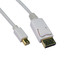 Mini DisplayPort 1.2 Video Cable, Mini DisplayPort Male to DisplayPort Male, 6 foot - Part Number: 10H1-62106