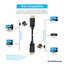 DisplayPort v1.4 Video Cable, 32.4 Gbit/s Data Rate, 8k@60Hz / 4k@120Hz, DisplayPort Male, 3 foot - Part Number: 10H1-70103