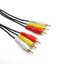 RCA Audio / Video Cable, 3 RCA Male, 6 foot - Part Number: 10R1-03106