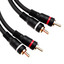 2 RCA Male / 2 RCA Male, High Quality Audio Cable, 6 ft